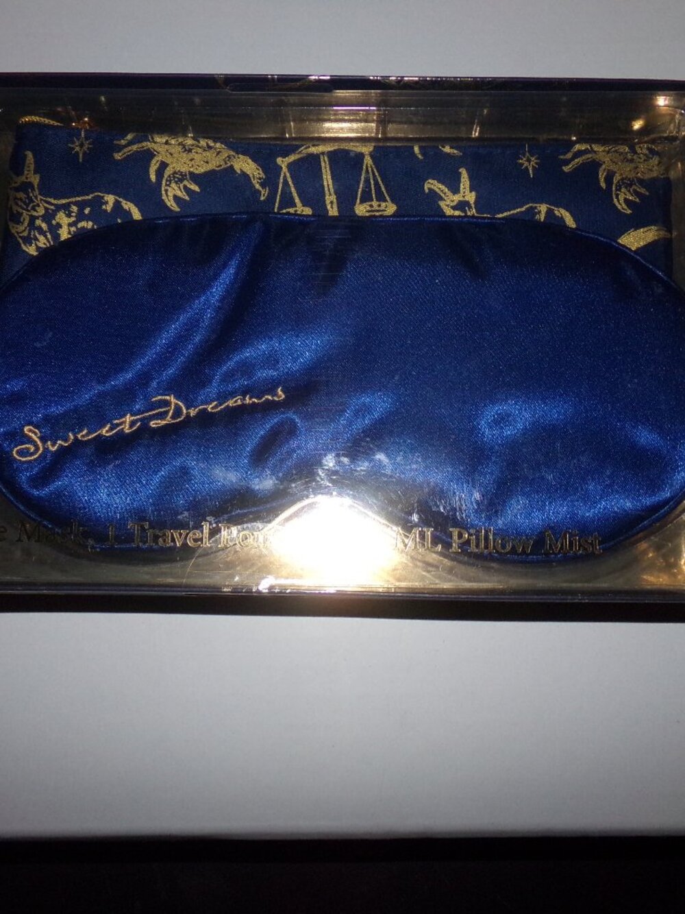 New 3 Sun Sweet Dreams Sleep Gift Set Eye Mask Travel Pouch Lavender Pillow Mist